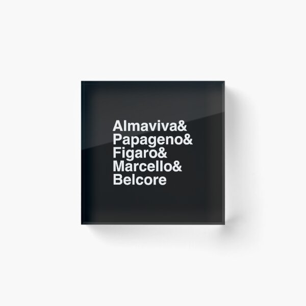 Item preview, Lyric Baritone Opera Roles Minimalist Text Design designed and sold by Eversole Design Co..