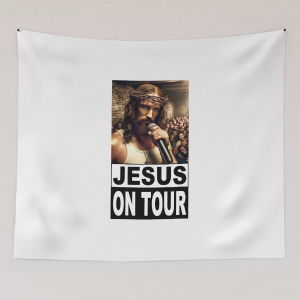 Item preview, Jesus On Tour; designed and sold by StickerApe.