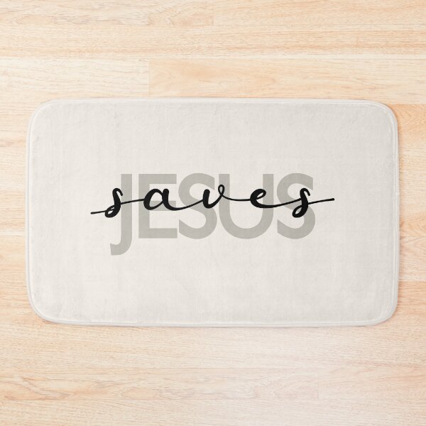 Item preview, Modern Minimalist Jesus Saves Typography Cursive Religious Bible designed and sold by TackyTime.
