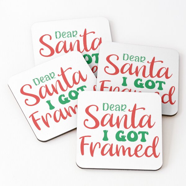 Item preview, Dear Santa I Got Framed - Funny Christmas Naughty List Slogan designed and sold by FuzionRaptor.