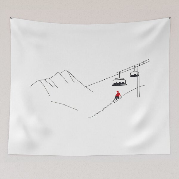 Item preview, Mountain landscape and beloved winter sports designed and sold by Knock on my door.