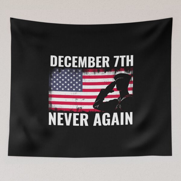 Item preview, December 7th Never Again Pearl Harbor Remembrance Day designed and sold by PerfectMatch.