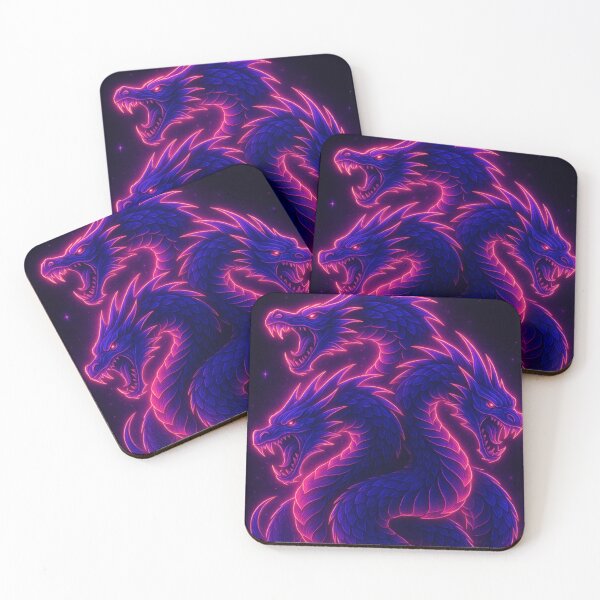 Item preview, Neon Hydra – Glowing Cyber Monster Art designed and sold by GolabMagic.
