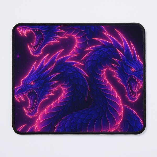 Item preview, Neon Hydra – Glowing Cyber Monster Art designed and sold by GolabMagic.