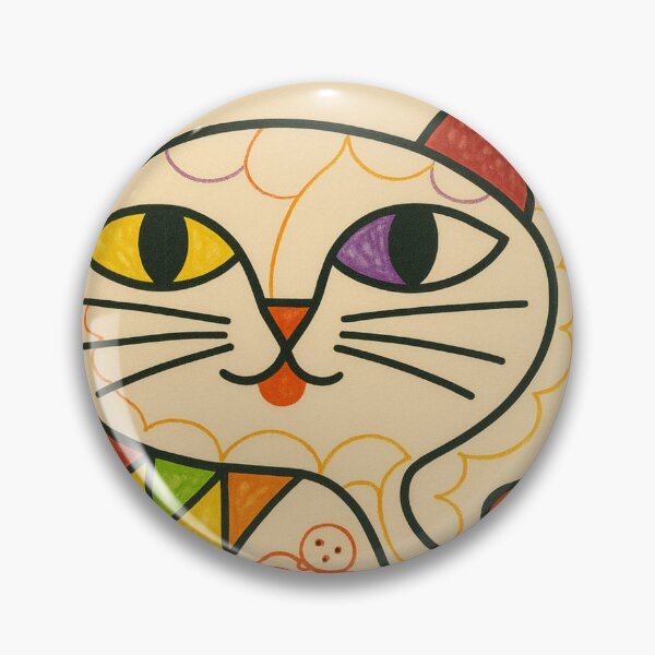 Item preview, Geometry meets meow – Rainbow cat art designed and sold by MrsMimpi.