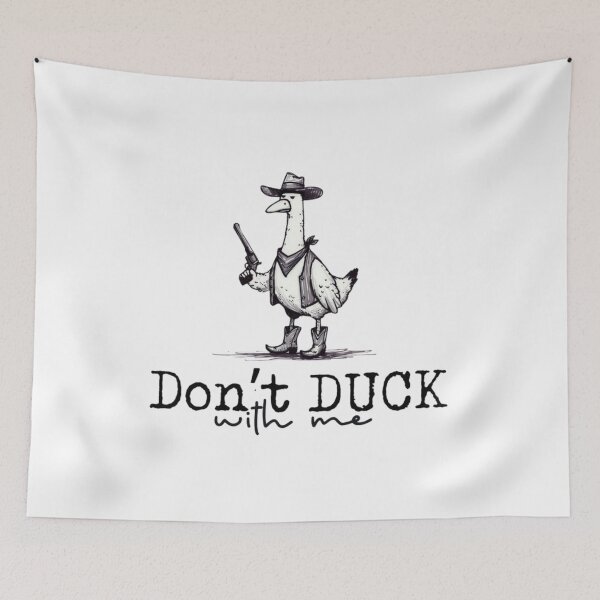 Aperçu de l'œuvre Don’t Duck With Me – Funny Duck Pun Sarcastic Design créée et vendue par doorzz.