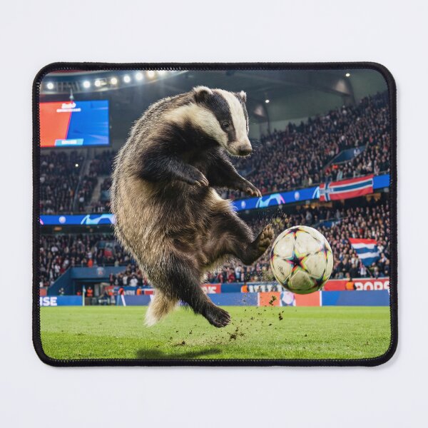 Item preview, Soccer Badger designed and sold by Tridentulus.
