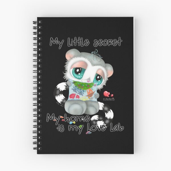 Item preview, Cute Shy Ring-Tail Lemur Pastel Drawing: My Little Secret Love Lab designed and sold by Plakartis.
