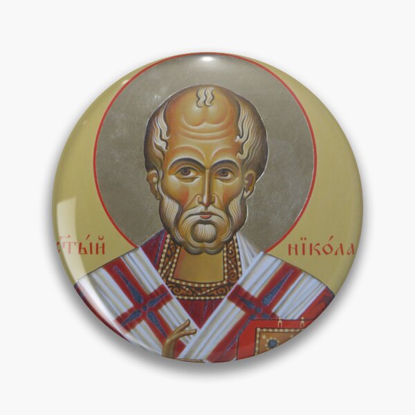 Item preview, Saint Nicholas Icon – Hand-Painted Traditional Orthodox Style designed and sold by Zayferd Art Gallery.