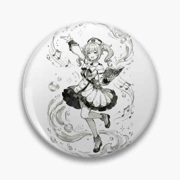Item preview, Barbara Genshin Impact - Chinese Ink Style Illustration designed and sold by Yzertaa.