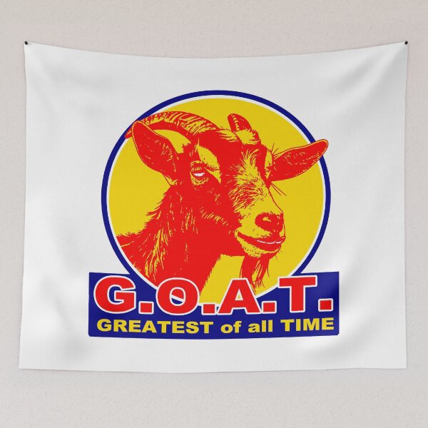 Item preview, Goat; Greatest of All Time; designed and sold by StickerApe.