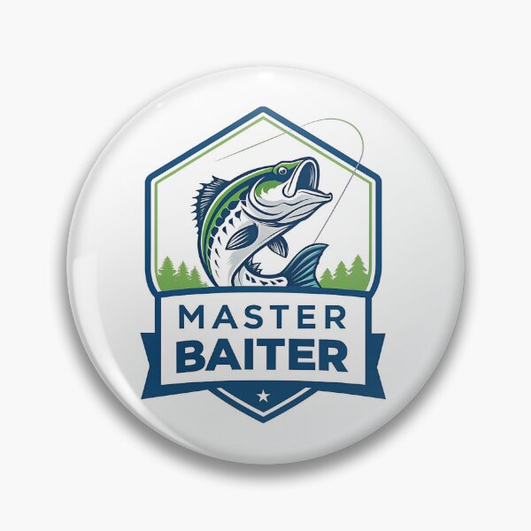 Item preview, Funny Master Baiter Fishing Design – Hilarious Fisherman Gift, Pun Joke T-Shirt & Sticker designed and sold by Bouchey.