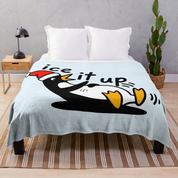 Aperçu de l'œuvre Glace-le ! Pingouin de Noël glissant et amusant créée et vendue par Animepic222.