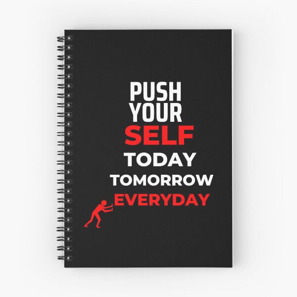 Item preview, Push Yourself Today Tomorrow Everyday Typography Print designed and sold by madrisimo07.