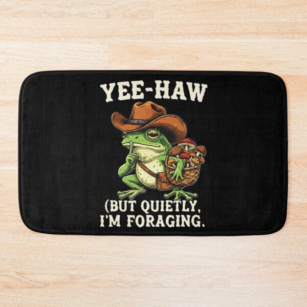 Item preview, Yee Haw But Quietly - Cowboy Frog Foraging designed and sold by A-ZTEES.