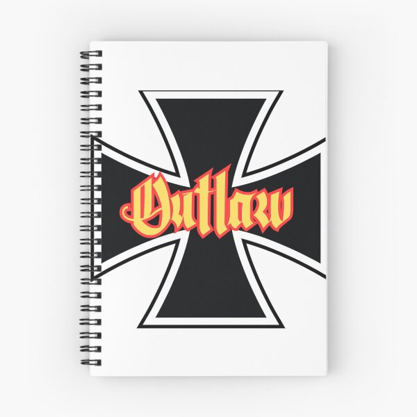 Item preview, Outlaw Iron Cross 1% Rocker Logo West Coast Chopper Style designed and sold by Bearded-Viking.