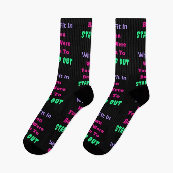 Item preview, Why Fit In When You Were Born To Stand Out - Funny and Cute quotes designed and sold by Designspot2020.