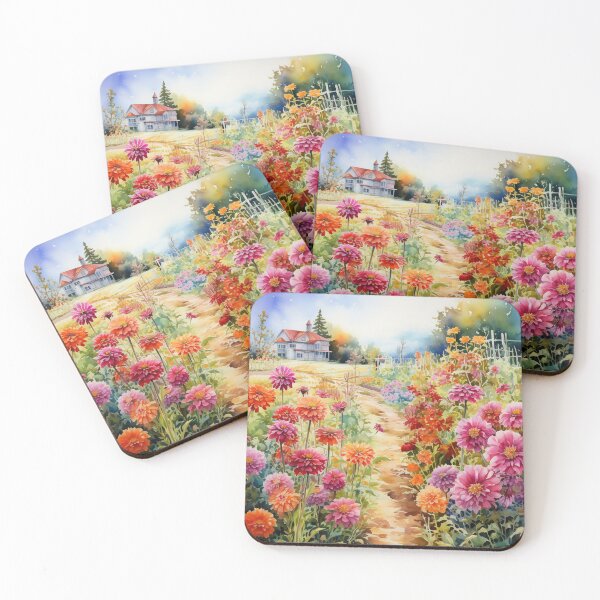 Item preview, Colorful wild flowers landscape. designed and sold by Design for all.