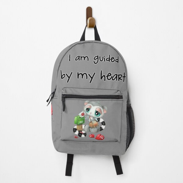 Item preview, Cute Lemur Postman Delivering Love Letters: I Am Guided By My Heart designed and sold by Plakartis.