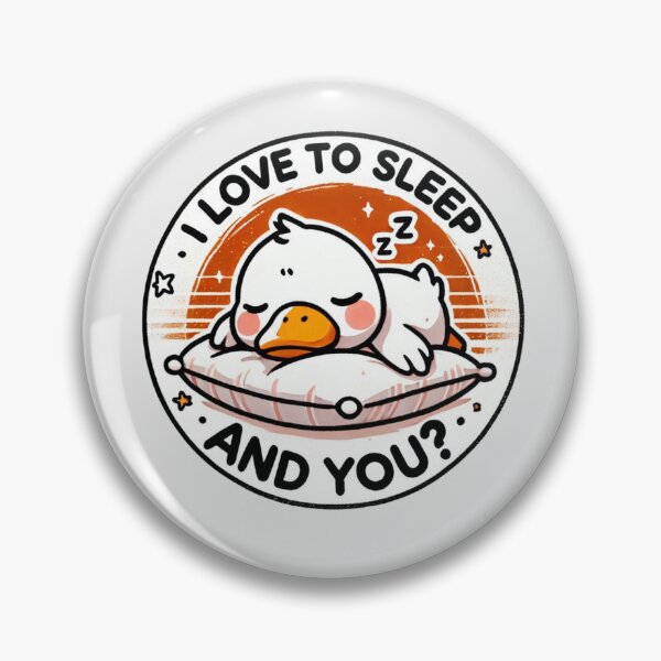 Item preview, Kawaii Sleepy Duck I Love To Sleep designed and sold by BigBlueArt.