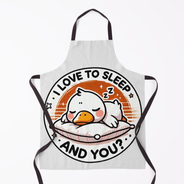Item preview, Kawaii Sleepy Duck I Love To Sleep designed and sold by BigBlueArt.