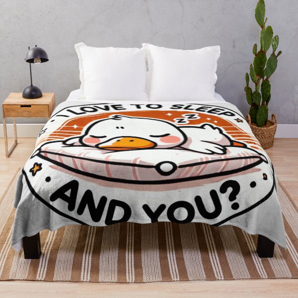 Item preview, Kawaii Sleepy Duck I Love To Sleep designed and sold by BigBlueArt.