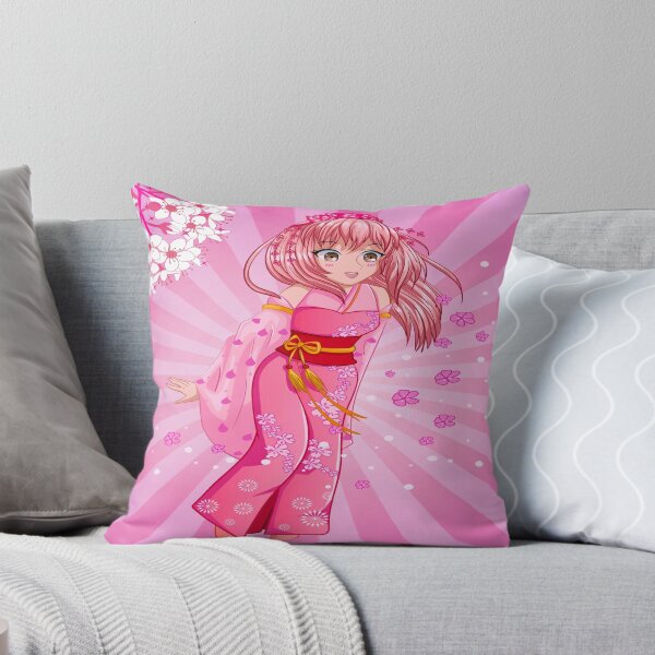Item preview, Pretty-N-Pink Anime Manga Girl Cherry Blossom designed and sold by shaang.