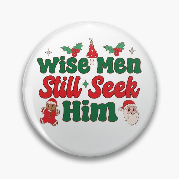 Item preview, Wise Men Still Seek Him Cute Christmas Retro Holiday Art designed and sold by Maniutek.