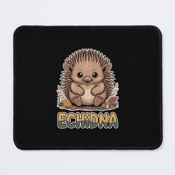 Item preview, Cute Autumn Echidna Woodland Kawaii Illustration designed and sold by RedCircleArt.