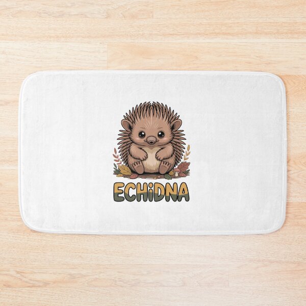 Item preview, Cute Autumn Echidna Woodland Kawaii Illustration designed and sold by RedCircleArt.