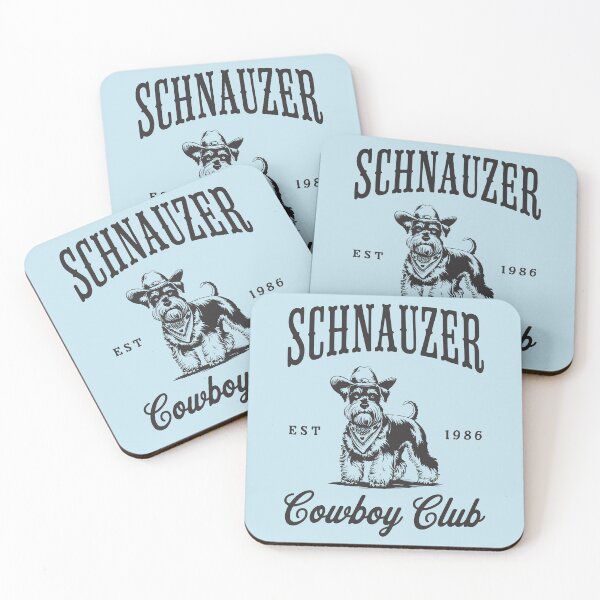 Item preview, Schnauzer Cowboy Club EST 1986 Retro Dog  designed and sold by Y-Vibes.