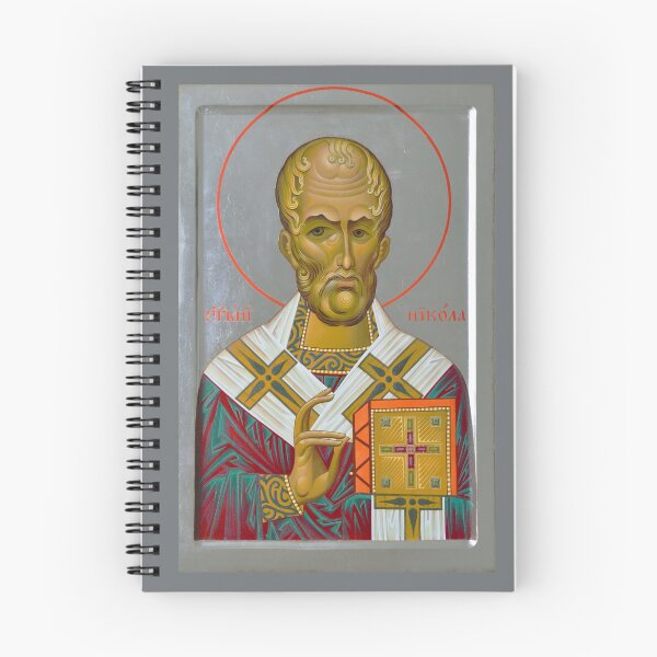 Item preview, Saint Nicholas Icon – Hand-Painted Traditional Orthodox Style designed and sold by Zayferd Art Gallery.