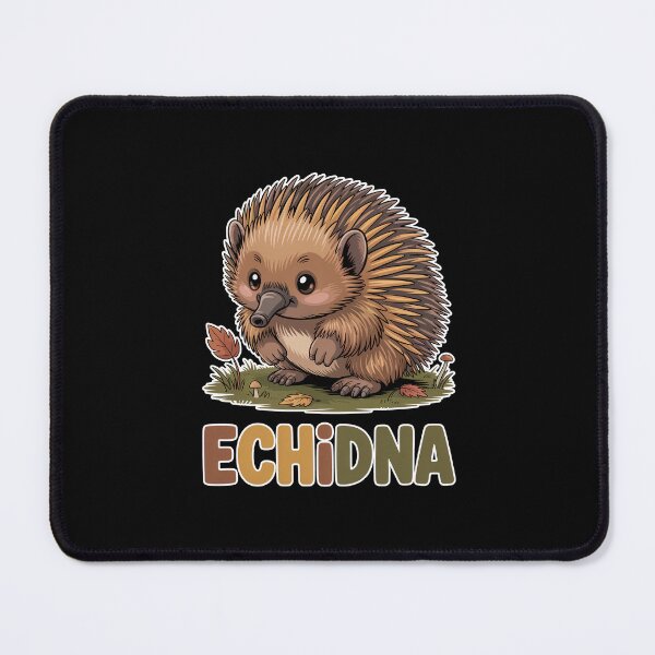 Item preview, Cute Autumn Echidna Woodland Kawaii Illustration designed and sold by RedCircleArt.