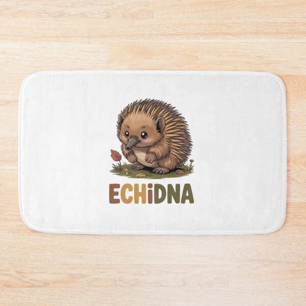 Item preview, Cute Autumn Echidna Woodland Kawaii Illustration designed and sold by RedCircleArt.