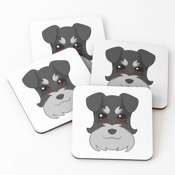Item preview, Black Schnauzer Light Grey Snout Brows Tear Stains designed and sold by OliRoseArt.