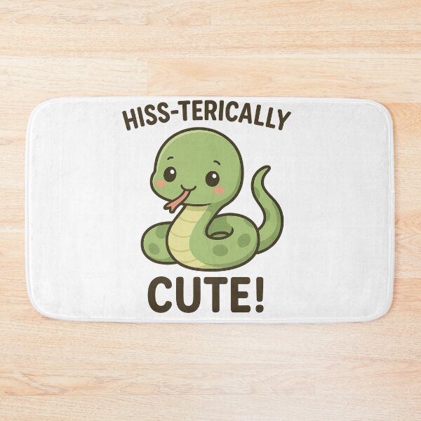 Item preview, Hiss-terically Cute – Funny Kawaii Snake designed and sold by The-Dreamy-Zoo.