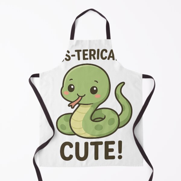 Item preview, Hiss-terically Cute – Funny Kawaii Snake designed and sold by The-Dreamy-Zoo.