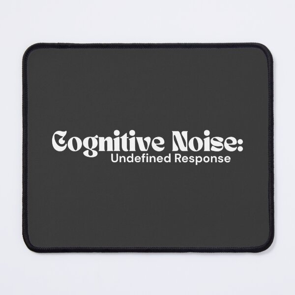 Item preview, Cognitive Noise: Undefined Response (White Edition) – Minimalist Text | Digital Glitch Quote | RETL Style designed and sold by RETL.