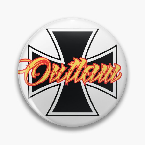 Item preview, Outlaw Iron Cross 1% Rocker Logo West Coast Chopper Style designed and sold by Bearded-Viking.