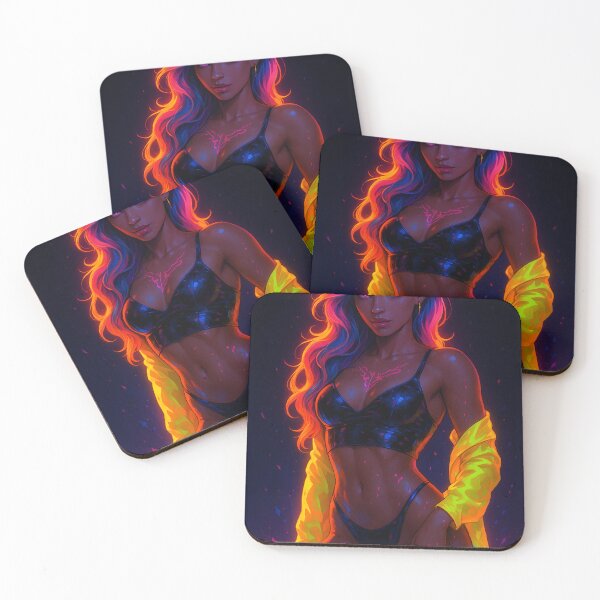 Item preview, Neon Ember: Midnight Flame designed and sold by ArgentoArt.