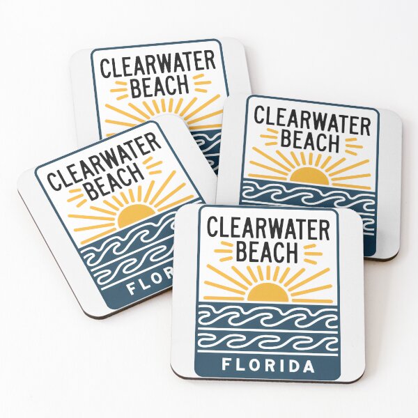Item preview, Clearwater Beach Florida - Sign designed and sold by TheOldMittenIllustrated.