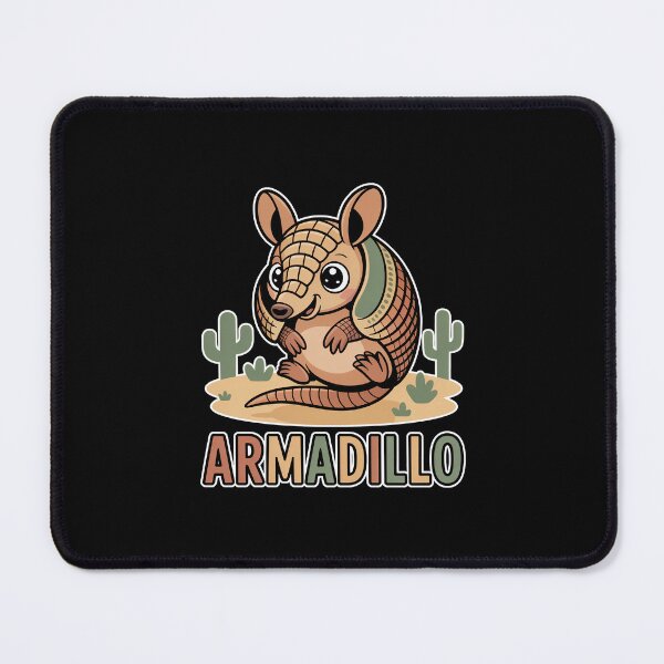 Item preview, Cute Kawaii Armadillo In Desert Cartoon designed and sold by RedCircleArt.