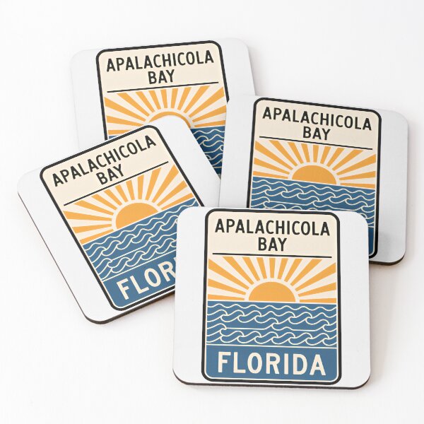Item preview, Apalachicola Bay Beach Florida - Sign designed and sold by TheOldMittenIllustrated.