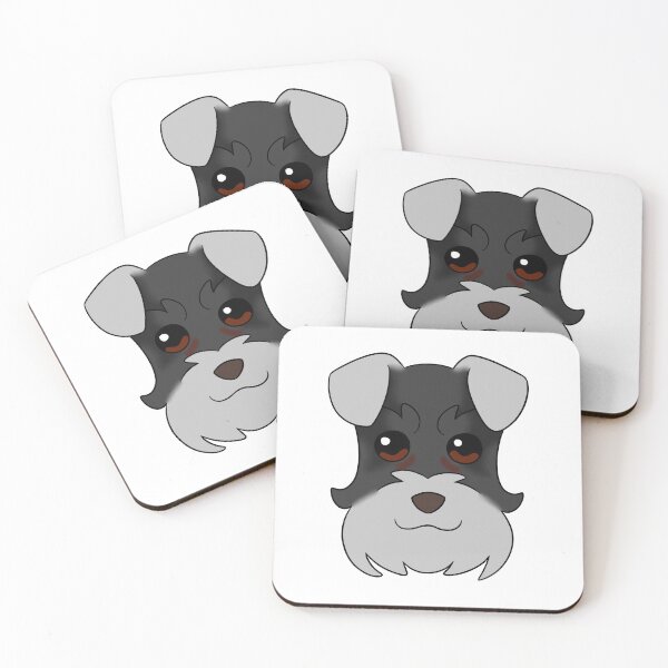 Item preview, Black Schnauzer Light Grey Snout Ears Tear Stains designed and sold by OliRoseArt.