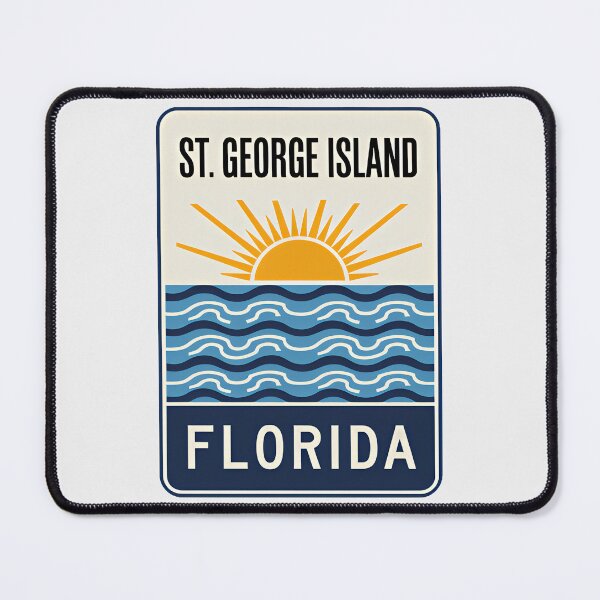 Item preview, St. George Island Beach Florida - Sign designed and sold by TheOldMittenIllustrated.