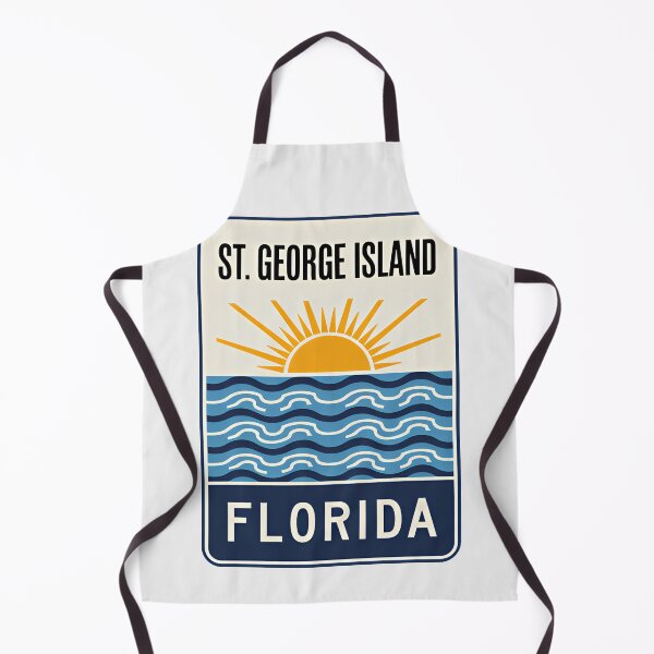 Item preview, St. George Island Beach Florida - Sign designed and sold by TheOldMittenIllustrated.