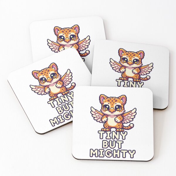 Item preview, Tiny But Mighty Griffin Cub – Fierce Cute Pixel Sticker designed and sold by Pixel Girl Aesthetic Studio.