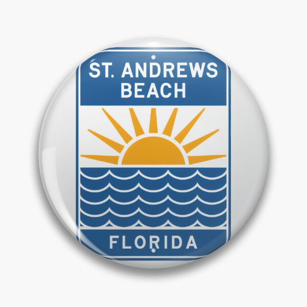 Item preview, St. Andrews Beach Florida - Sign designed and sold by TheOldMittenIllustrated.