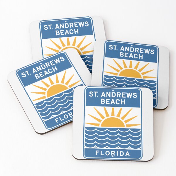 Item preview, St. Andrews Beach Florida - Sign designed and sold by TheOldMittenIllustrated.
