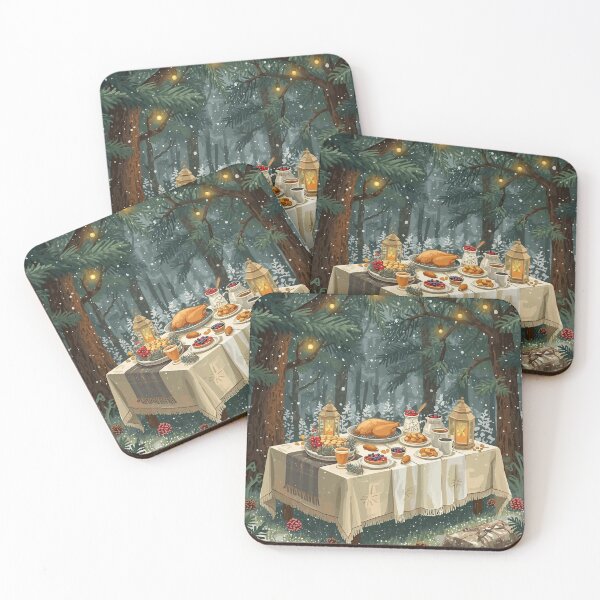 Item preview, Woodland Cottagecore Christmas Dinner – Forest Feast Magic designed and sold by Deezyned.
